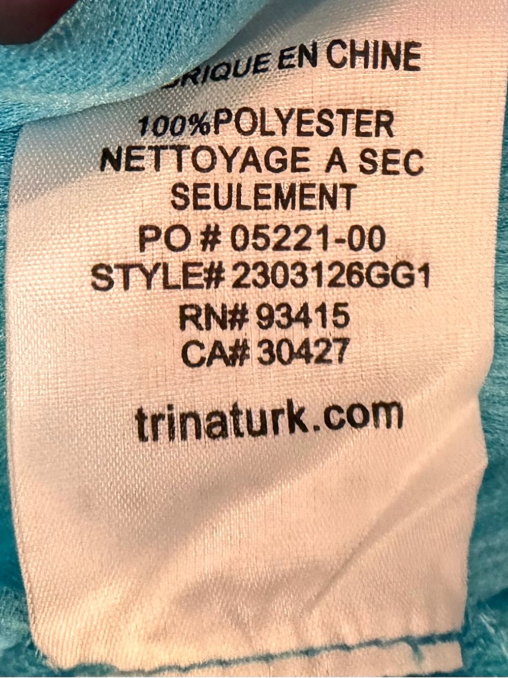 Trina Turk - Sunrise Top Beautiful Turquoise Blue
X-Large, NWT - Picture 13 of 15